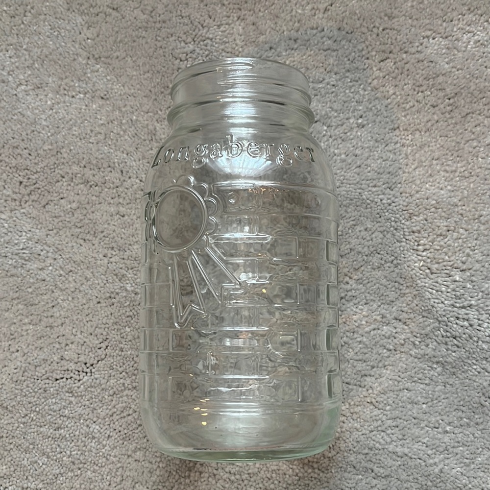 Longaberger Glass Jar